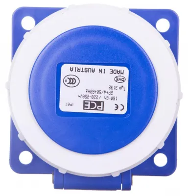 Produktbild von PCE Einbau-Steckdose 16A 3P 230V IP67 POWER TWIST