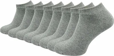 Produktbild von Gawilo  Sneaker Socken 100% Baumwolle | Natürliches Material | Damen & Herren (8 Paar), Hellgrau / 35 - 38