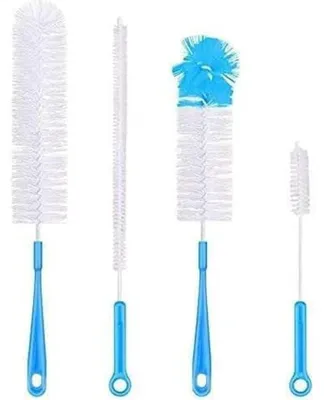 Produktbild von 4 teiliges Mehrzweck Flaschenbürsten Set mit langem Griff, für Haushalt Küche