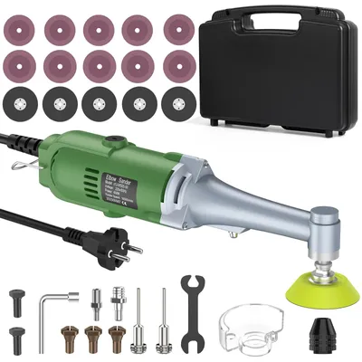Obrázok produktu pre Fréza na škáry dlaždíc - Elektrický priamkový brúska - 450 W - 6 stupňov rýchlosti - 15 000 otáčok za minútu - AC 110 V - zelená