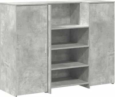 Immagine prodotto di vidaXL Bancone reception cemento grigio 135x50x103,5 cm materiale a base di legno