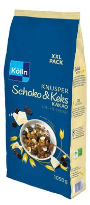 Produktbild von Kölln Hafer-Müsli Knusper Schoko & Keks Kakao 1,05kg