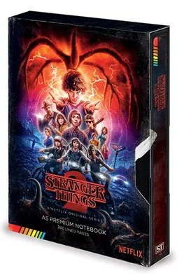Obrázok produktu pre Blok A5 prémium Stranger Things VHS kazeta