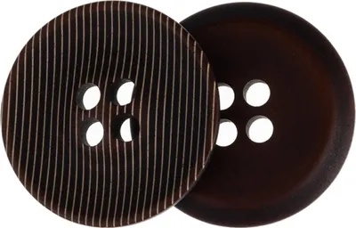 Obrázek produktu pro Knoflík - sada 3 ks - průměr 35 mm - Hnědá,Bílá