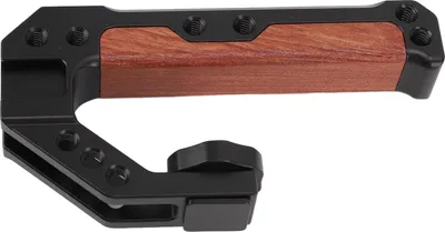Imagen del producto de Soporte superior para cámara con orificios para tornillos de 1/4 y 3/8 de pulgada, 3 adaptadores para zapata fría, mecanizado CNC y agarre antideslizante, ideal para vlogs