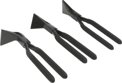 Immagine prodotto di Set di pinze piegatrici - 3 pezzi - Ganasce dritte, a 45° e a 90° - Impugnatura ergonomica antiscivolo - Per la lavorazione della lamiera e la creazione di gioielli