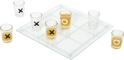 Image de Jeu à Boire - MISTER GADGET - Tic Tac Toe - Verre - 9 Shots - Transparent