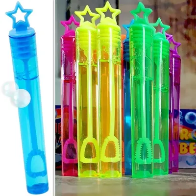 Produktbild von 12 Bunte Sterne Seifenblasen 4ml
