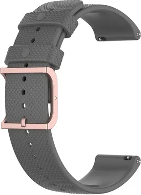 Produktbild von BStrap Silicone Rain Armband für Xiaomi Amazfit GTR 42mm, dark gray