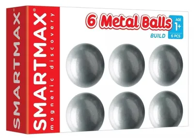 Zdjęcie produktu dla SmartMax XT set - 6 balls, Zestaw do budowania, 1 lat(a), Metal, 6 szt., 200 g