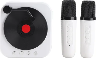 Produktbild von Tragbarer Lautsprecher mit 360°-Stereoklang, im Vintage-CD-Design, kabelloser Bluetooth-Lautsprecher für zu Hause und Freizeitaktivitäten im Freien