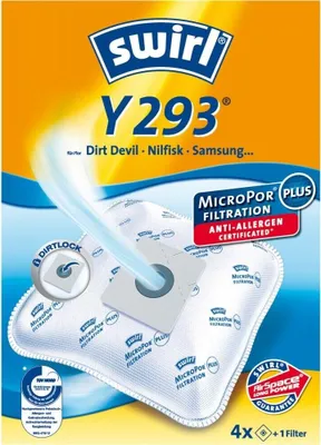 Immagine prodotto di Swirl Y293 kit 4 sacchi microfibra aspirapolvere Samsung Dirt Devil Severin VCC