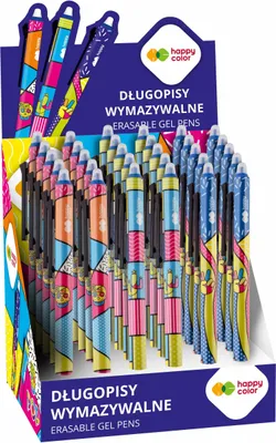 Zdjęcie produktu dla Happy Color Długopisy Wymazywalne Automatyczne 0,5 Mm - 30 Szt.