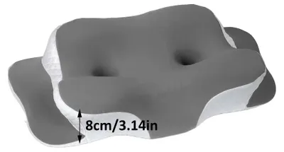 Produktbild von Orthopädisches Kissen, konturiertes Design, hochdichtes Memory-Schaum, DUNKELGRAU