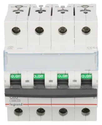 Obrázek produktu pro Legrand TX3, Miniaturní obvodový jistič, Typ C, IP20, 240 - 415 V