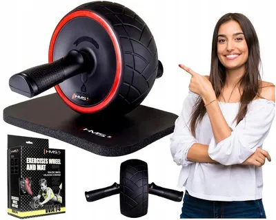 Produktbild von HMS WA14 Bauchtrainer Rolle Muskelaufbau Fitness Training