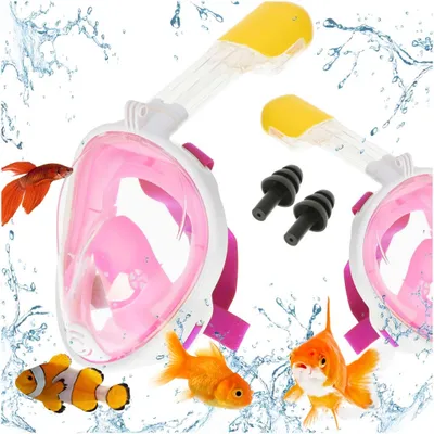 Immagine prodotto di Maschera da snorkeling pieghevole completa, taglia S/M, rosa