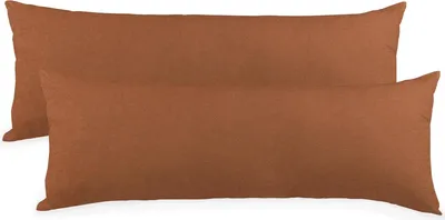 Produktbild von Doppelpack BeNature Bezug 40x145 kastanienbraun Mako-Baumwolle Jersey Reißverschluss