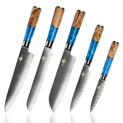 Produktbild von KAZUSHI Professionelles Kochmesser/Santoku-Messer/Universalmesser/Brotmesser, Superscharfes, einzigartiges Design Kochmesser