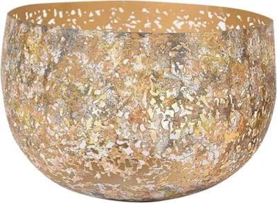 Produktbild von Rasteli Teelichthalter korrodiertes Metall Rost-Silber D 17 cm H 11 cm
