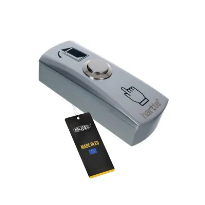 Produktbild von NAJDER Türausgangstaste, Türentriegelungsschalter, Drucktaste Edelstahl, Ein/Aus-Drucktaste für das Türzugangskontrollsystem, für BIRA Elektro-Türöffner, Aufputzmontage, Zugangskontrollsystem