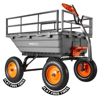 Produktbild von VEVOR Poly Gartenkipper Schwerlast Gartenwagen und -karren 800 lbs/363,6 kg 10"/25,4 cm Reifen