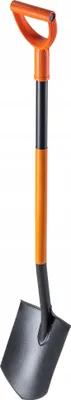 Produktbild von KADAX Schaufelspaten, scharf, 125 cm, Gartenmetall, gehärteter Ergo-Griff