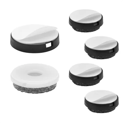 Produktbild von WAGNER QuickClick® Filzgleiter ULTRASOFT - 4er-Set zum Kleben, 4x Basis + 4x Gleiteinsatz Ø 30 mm, DE Ware - 15830400