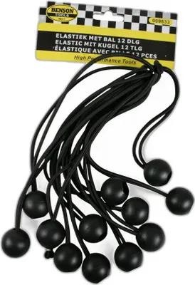 Produktbild von Expanderkugeln mit Schlaufe 21cm 12Stück Kunststoffkugel Gummiseil Gummispanner