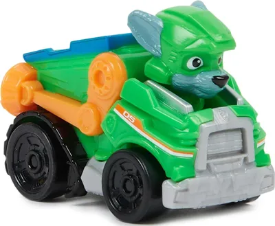Produktbild von PAW Patrol , Rescue Wheels, Pup Squad Racers Sortiment mit Mini-Flitzern und fest verbauter Welpenfigur, geeignet für Kinder ab 3 Jahren, Polizeiwagen, PAW Patrol, 3 Jahr(e), Kunststoff, Schwarz, Blau
