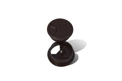 Produktbild von 4 Stück Kabeldurchlass Kabeldurchführung Kabelabdeckung Kabeldose, braun, 60mm