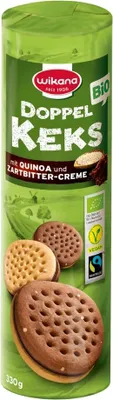 Obrázok produktu pre Dvojité sušienky s quinoou - tmavý čokoládový krém 330g