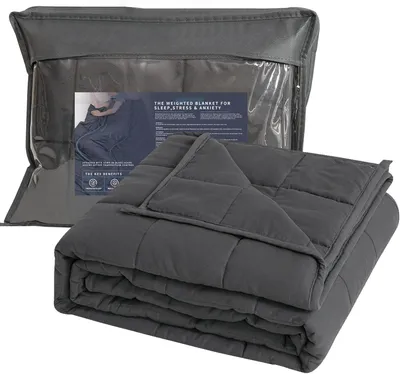 Obrázok produktu pre Záťažová deka 150x200 cm, 8 kg, sivá, na Spanie