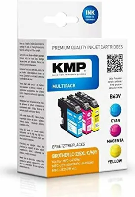 Image de KMP Printtechnik AG 1530,4050 KMP Patrone Brother LC-225XL C/M/Y Multip. 3x1200S. B63V