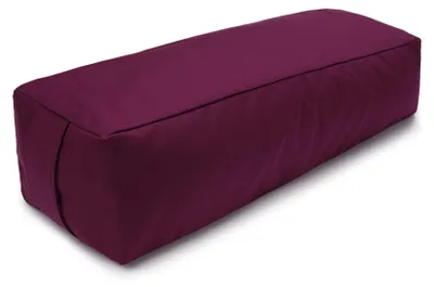 Produktbild von yogabox Yoga und Pilates Rechteckbolster D - regional hergestellt - aubergine 60 x 20 x 14 cm Buchweizenschalen