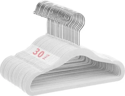 Produktbild von Famanu Kinderkleiderbügel Antirutsch - 30 Stück