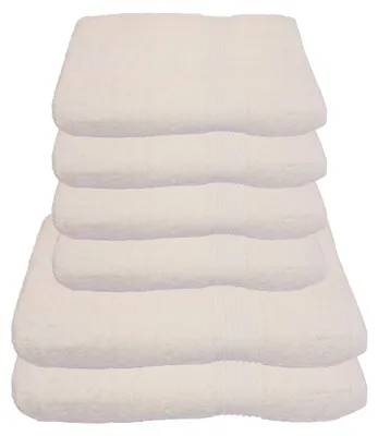Produktbild von Julie Julsen® Handtuch SET 2x 70/140 und 4x 50/100 Julie Julsen Handtuch Farbe:Naturweiß