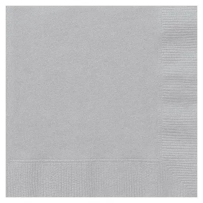 Produktbild von Servietten Uni 25x25cm/20St. Silber