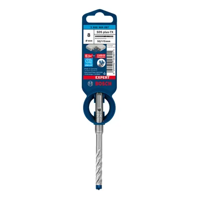 Zdjęcie produktu dla Młotowiertarka Bosch EXPERT 8x50x115mmpoliuretan z 1 szt. SDS plus-7X, 2608900087