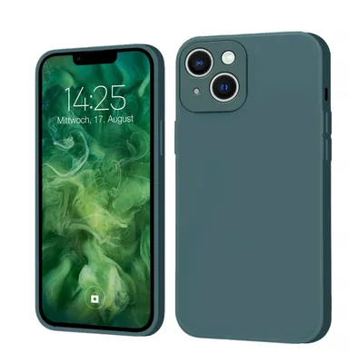 Produktbild von Hülle für Apple iPhone 13 Case Cover Bumper Smartphone Softgrip Schutzhülle Farbe: Grün