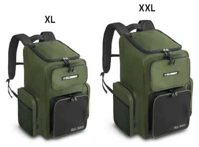 Produktbild von DELPHIN CLASSA Ruxsack, Anglerrucksack, 45x35x27cm, grün-schwarz, 101003685