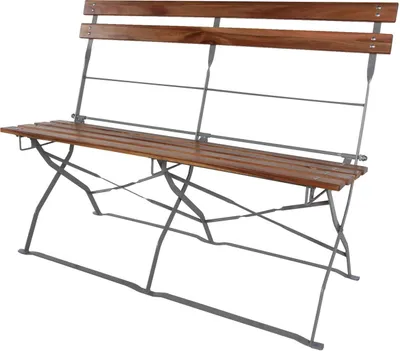 Produktbild von Biergartenbank Gartenbank Holzbank Biergartenmöbel klappbar Akazie  Bank 110 cm