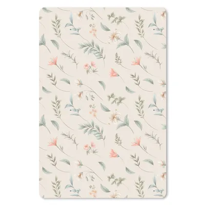 Produktbild von MuchoWow® Mauspad Mousepad Blumen - Pastell - Pflanzen 18x27 cm - Mousepads - Maus Mat - Pad - Mausunterlage