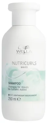 Zdjęcie produktu dla Wella Nutricurls Shampoo 250 Ml, 250 ml, Szampon, Profesjonalny, Kobiety, Kręconych włosów, Wszystkie kolory