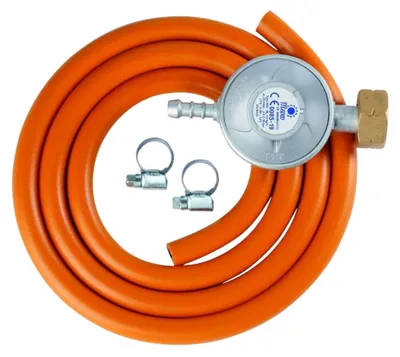 Productafbeelding van Sada voor het aansluiten van gasflessen (LPG), met een drukregelaar van 37 mbar, 1,5 meter lang