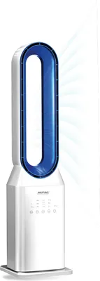 Obrázok produktu pre MPM Mpm - bezlopatkový podstavný ventilátor s diaľkovým ovládaním - tichý podlahový ventilátor s časovačom a výkyvom