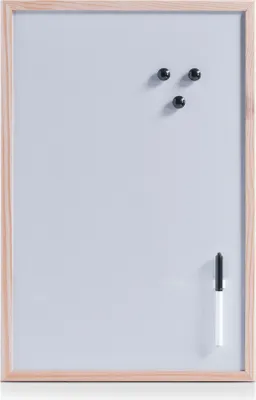 Image de Tableau magnétique blanc avec stylo, 40 x 60 cm