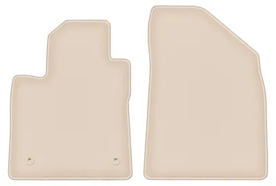Produktbild von DURBAN Beige Velours-Fußmatten vorne für MG 4 Schrägheck (2022-)