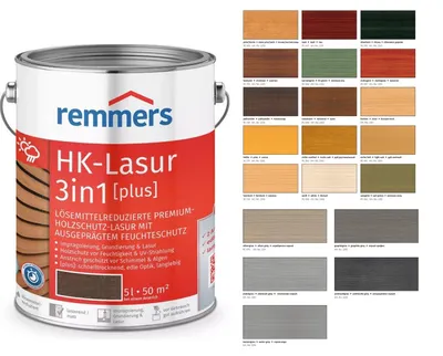 Produktbild von Remmers Aqua HK-Lasur 3in1 Grey Protect anthrazitgrau (FT-20928) 5 l, Holzlasur