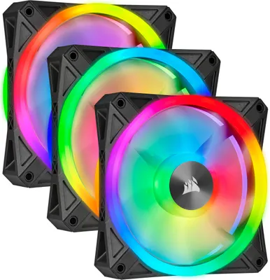 Produktbild von iCUE QL120 RGB 3er 120x120x25, Gehäuselüfter